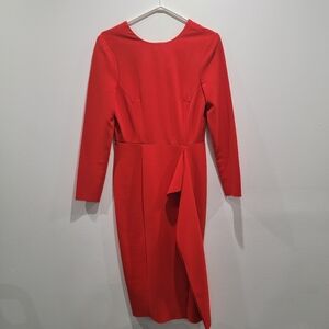 H&M Red/Orange Dress Sz 6